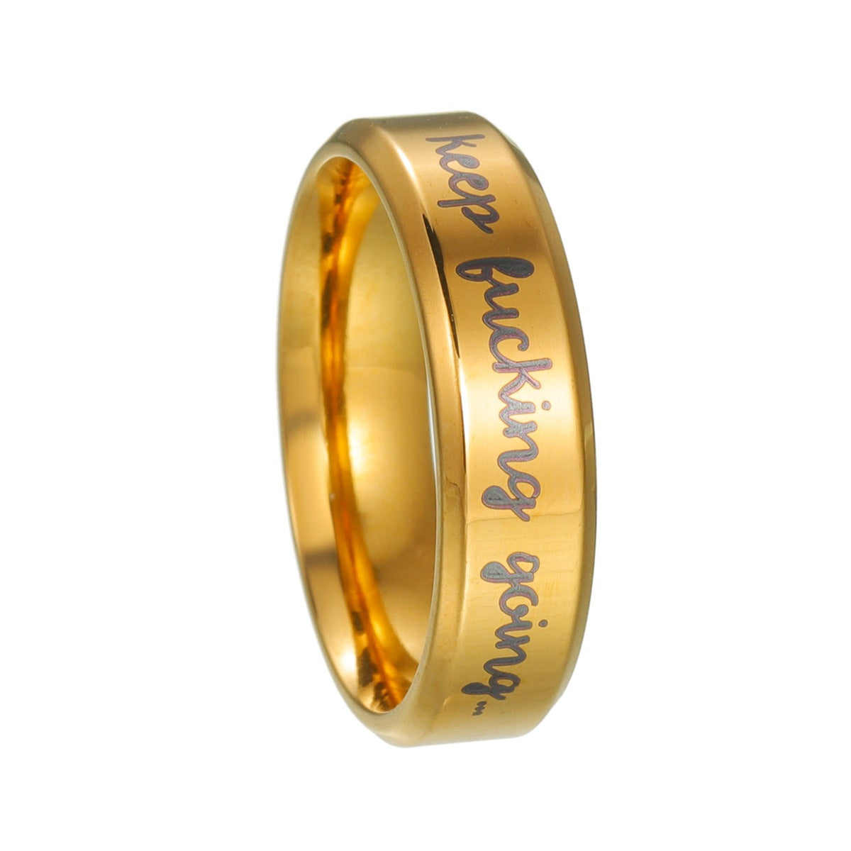 Planderful Titanium Steel Ring Unisex Everyday Genie Durable Smooth Fashion Band For Men Women