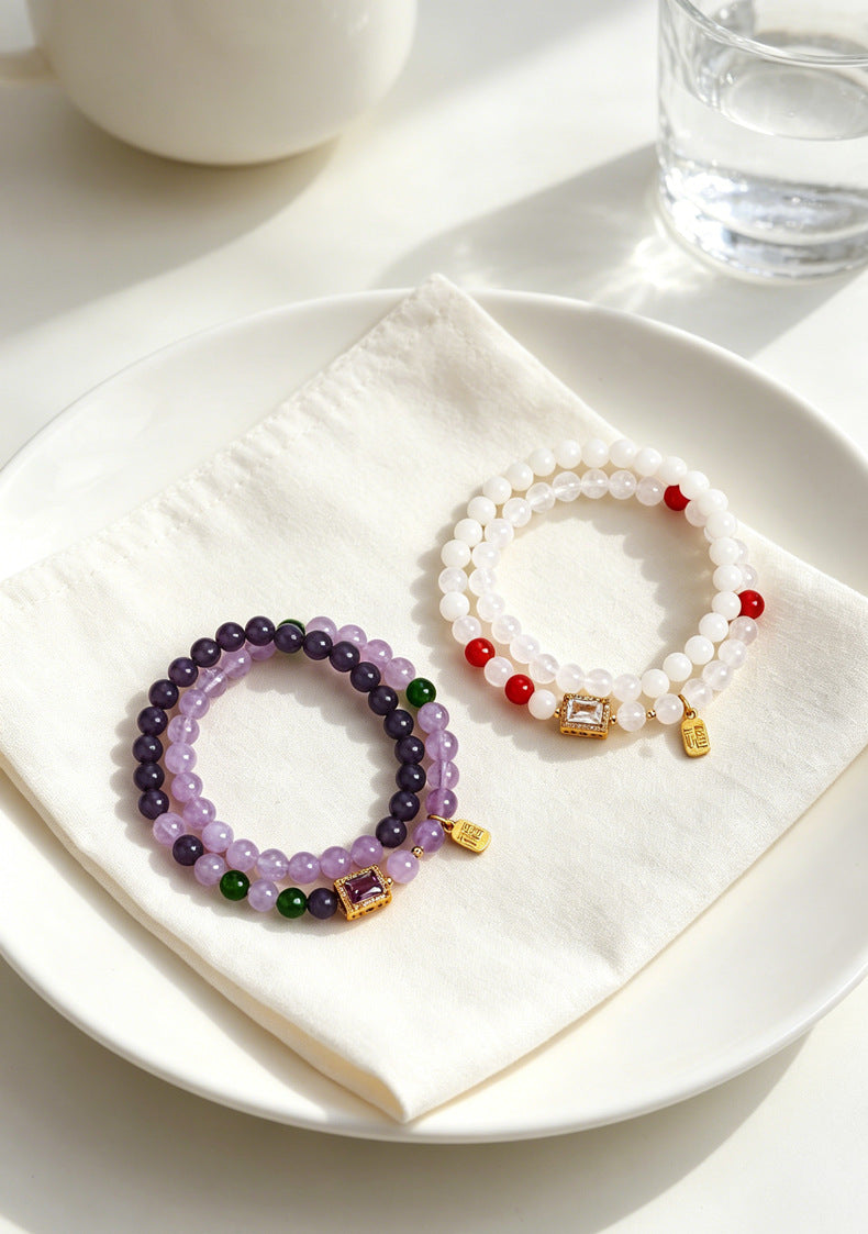 Amethyst Double-Wrap Bracelet