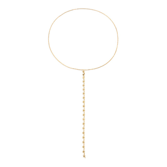 Star Tassel Vienna Verve Thin Chain Metal Necklace