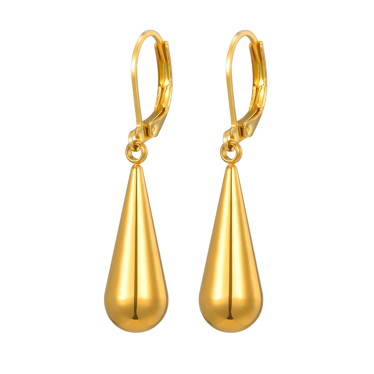 Polished Gold-Tone Statement Earrings