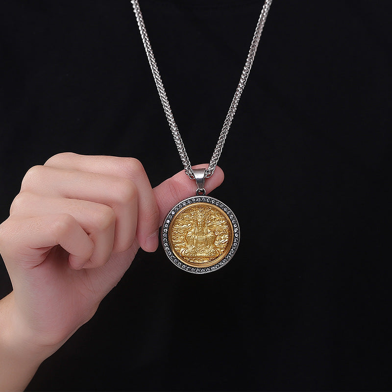 Stainless Steel Necklace – Vintage Dragon Pendant
