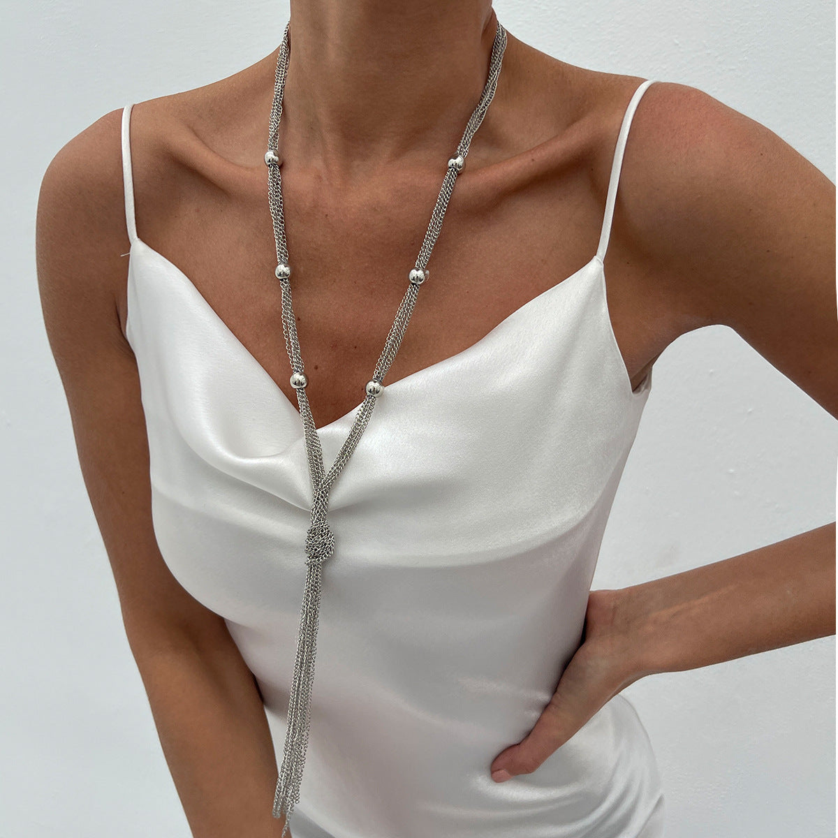 Planderful Vienna Verve Necklace – Stylish Multi-Layered Y-Shaped Design