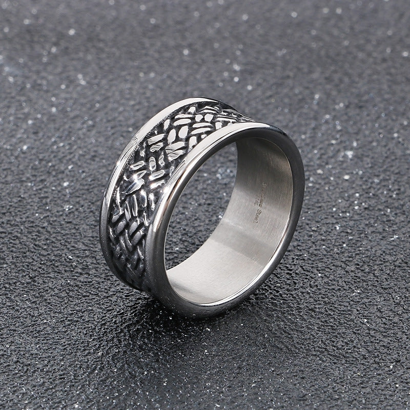 Planderful Mens Stainless Steel Personalized Ring For Men