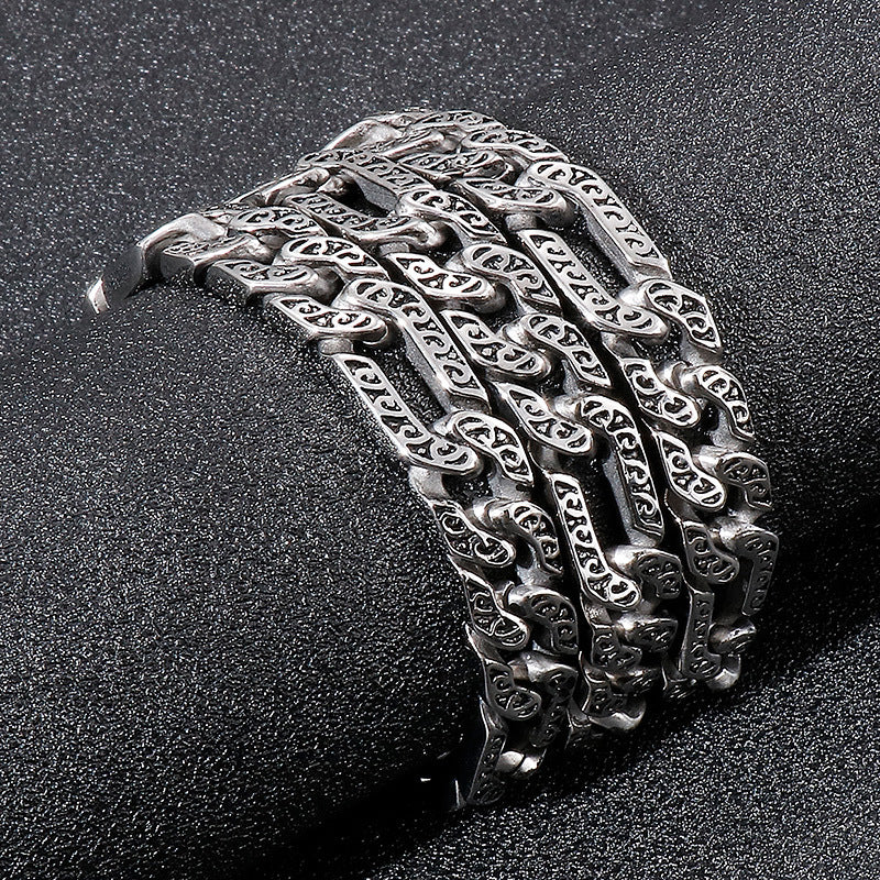 Stainless Steel Necklace,, Casting Titanium Steel Necklace Bouncing