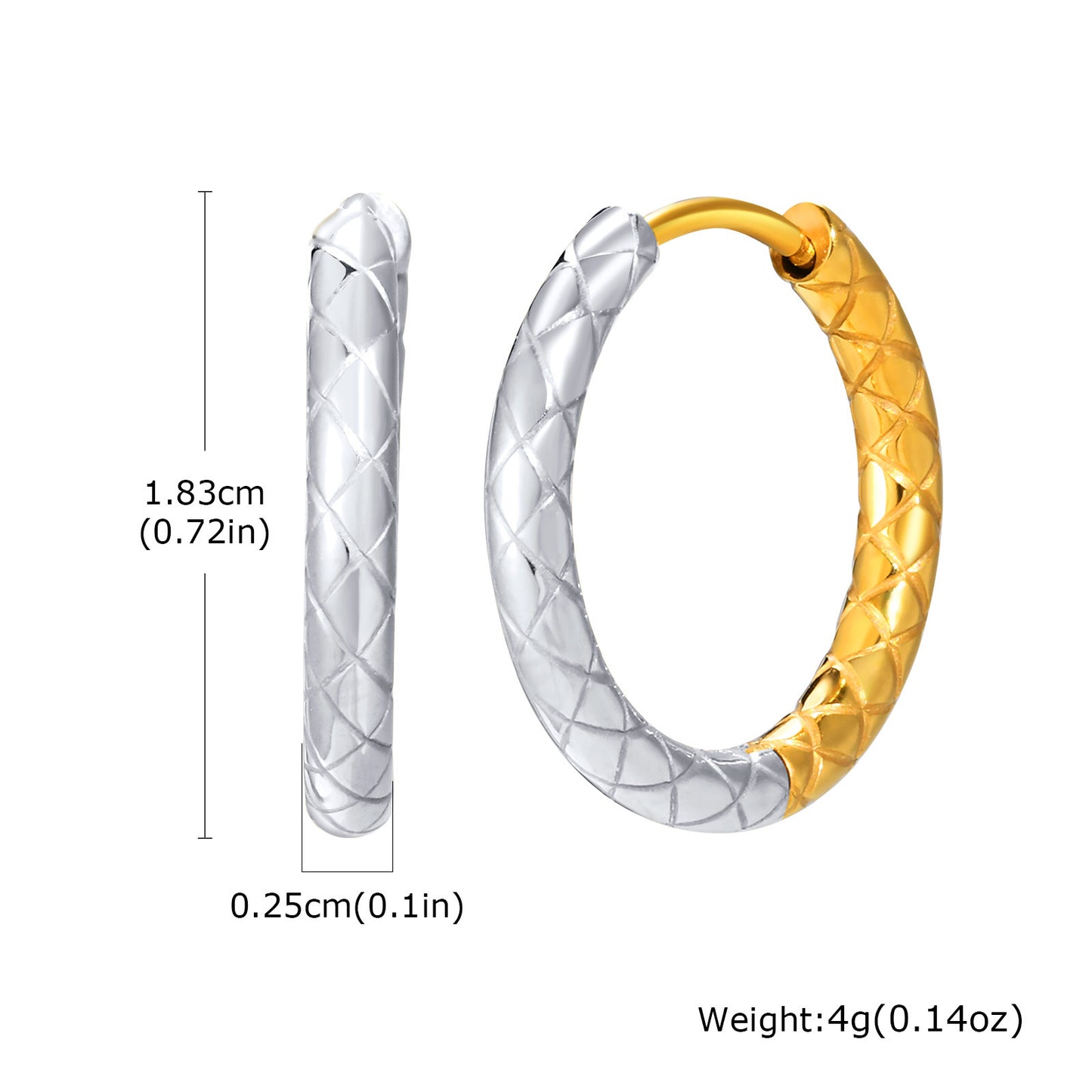 Jewelry Stainless Steel Geometric Rhombus Earrings Gold Ladies