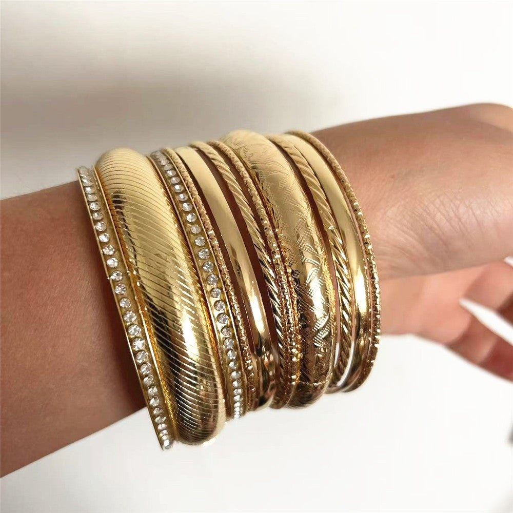 Planderful Savanna Rhythms Bracelet Set – Fashionable Geometric Bohemian Style