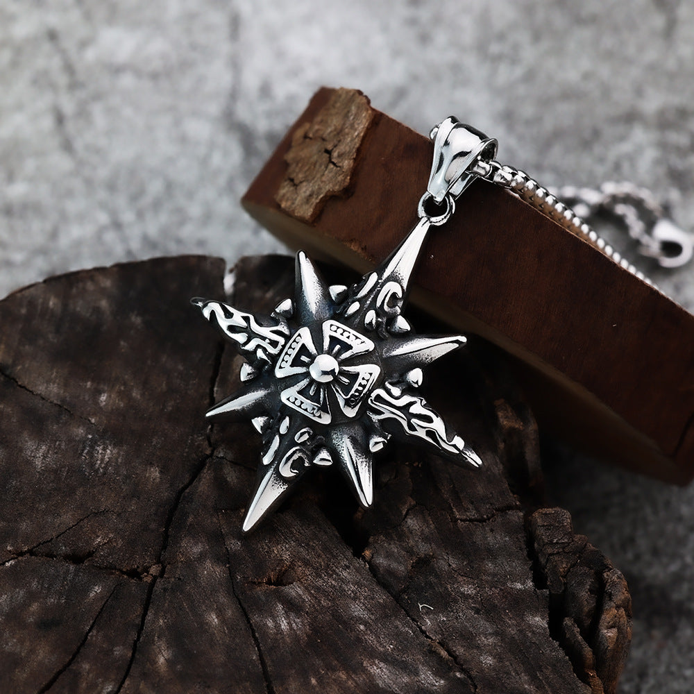 Cross-Border Nordic Viking Pendant Titanium Steel Necklace