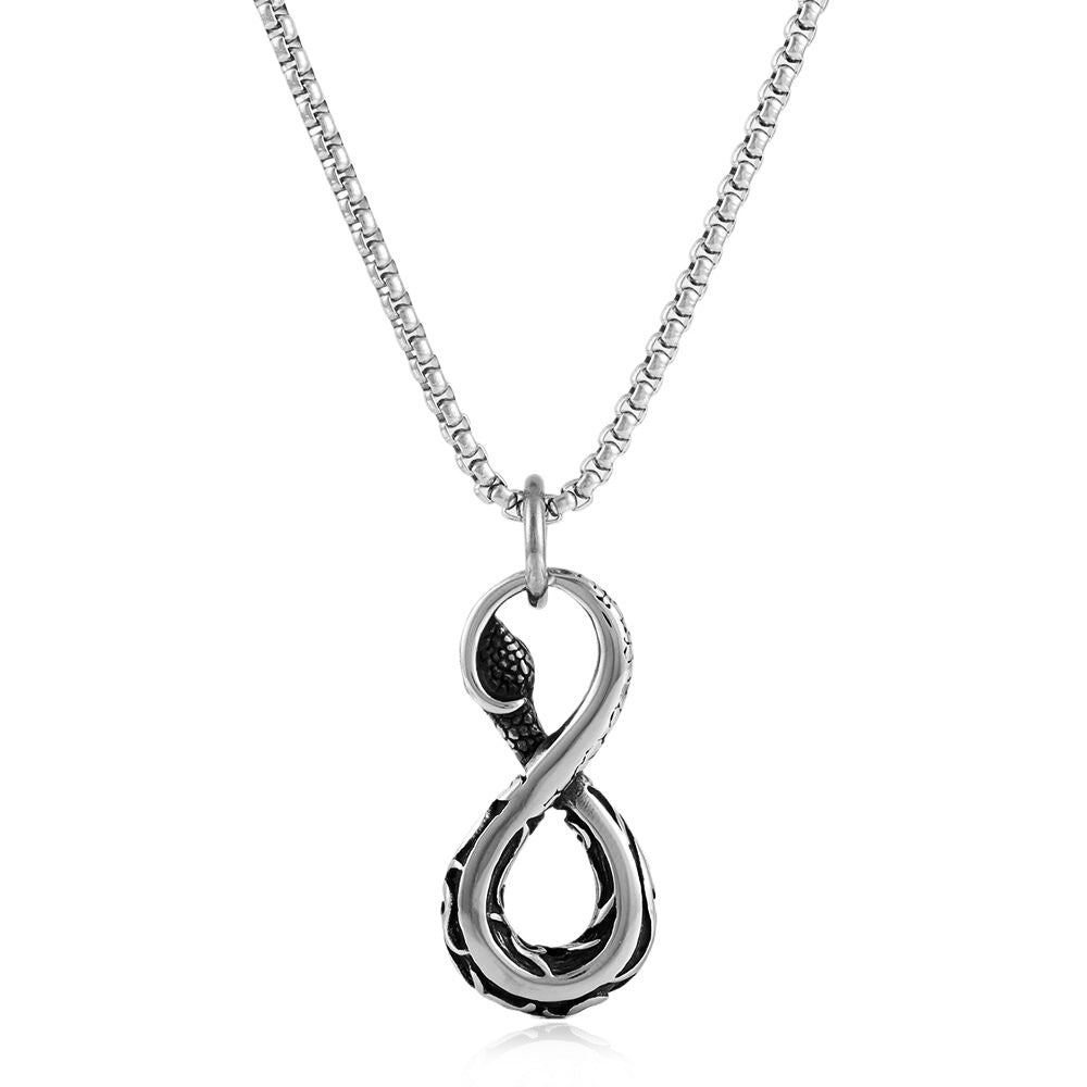 European And American Titanium Steel Snake Pendant Accessories
