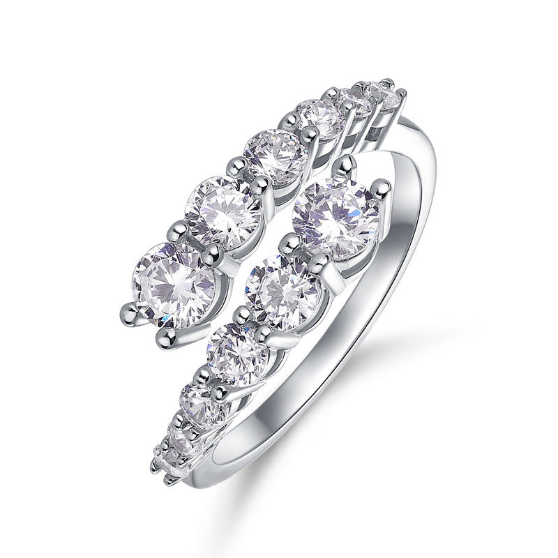 Planderful Twist Cubic Zirconia Sterling Silver Ring