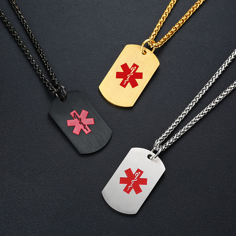Spring And Summer New Products Simple Medical Logo Tag Pendant
