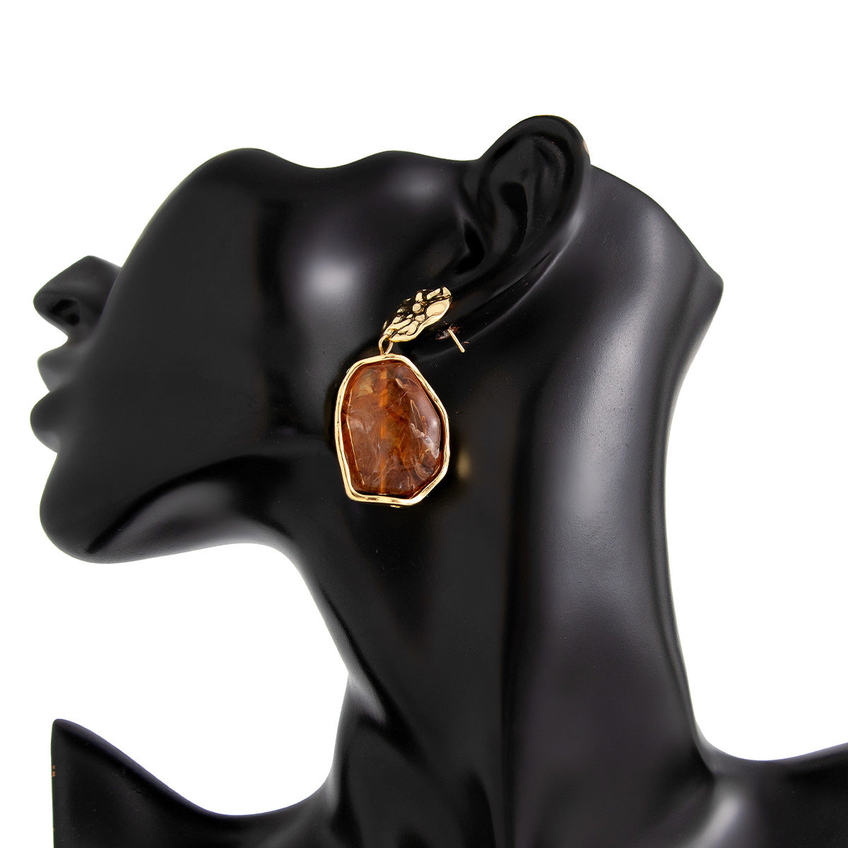 Planderful Vienna Verve Geometric Resin Earrings For Modern Women Bold Statement
