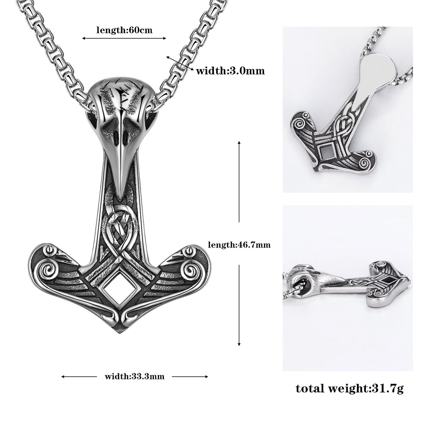 Steel Necklace - Vintage Hip Hop Totem