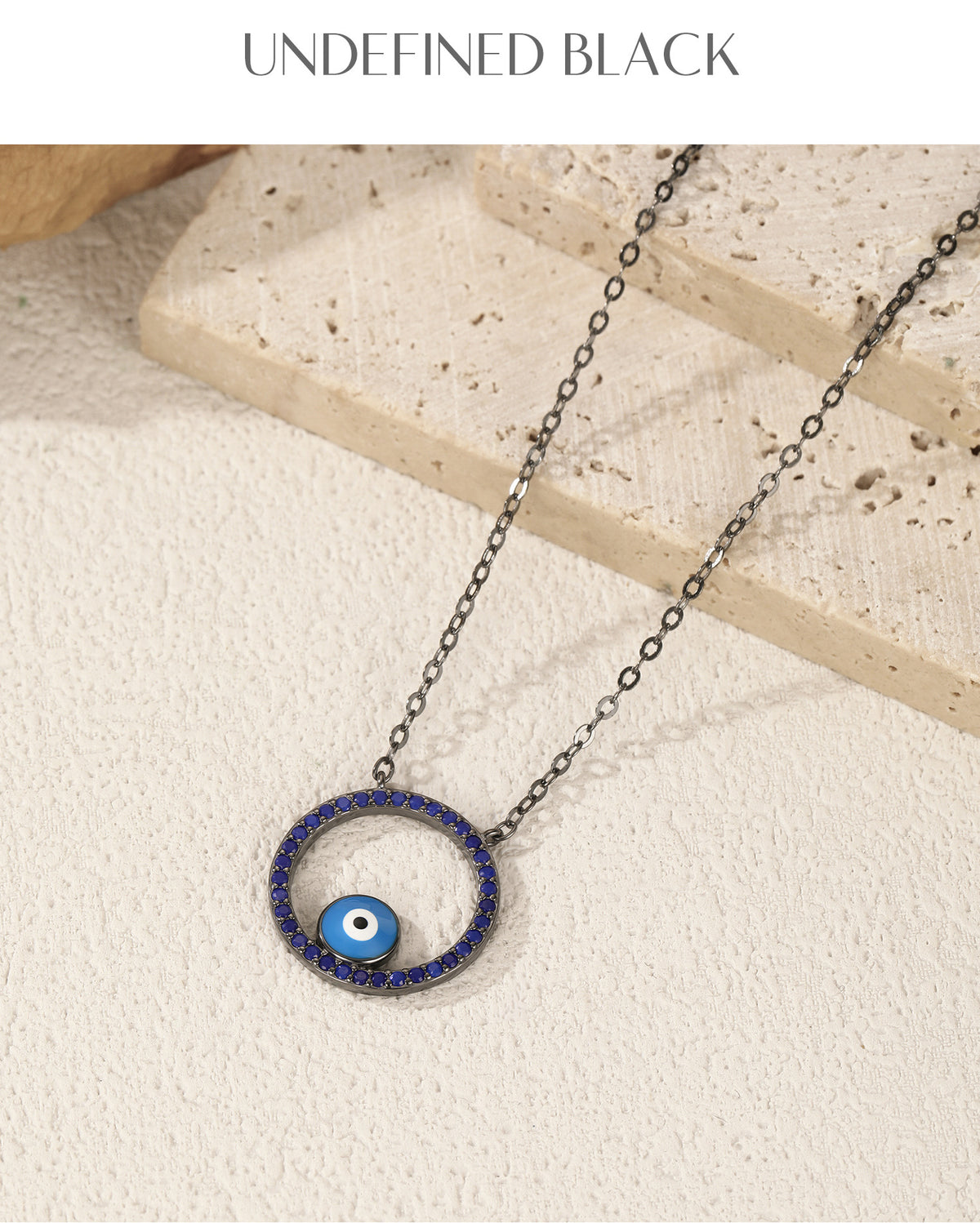 925 Sterling Silver Ghost Eye Necklace