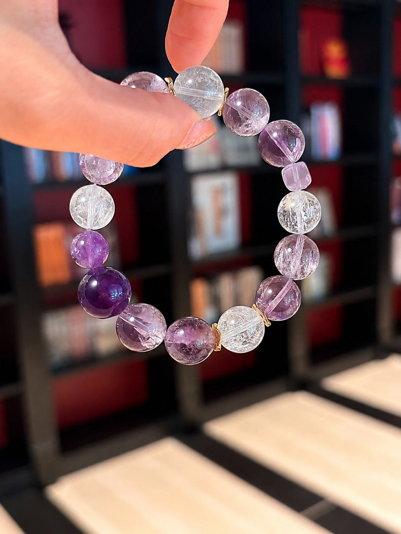 Crushed-Ice Amethyst Bracelet