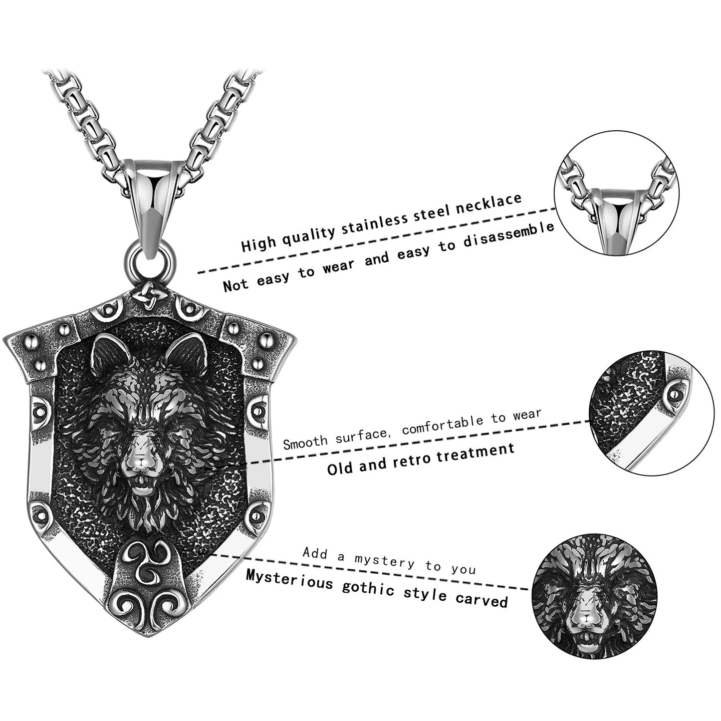 Steel Necklace – Statement Men's Necklace
