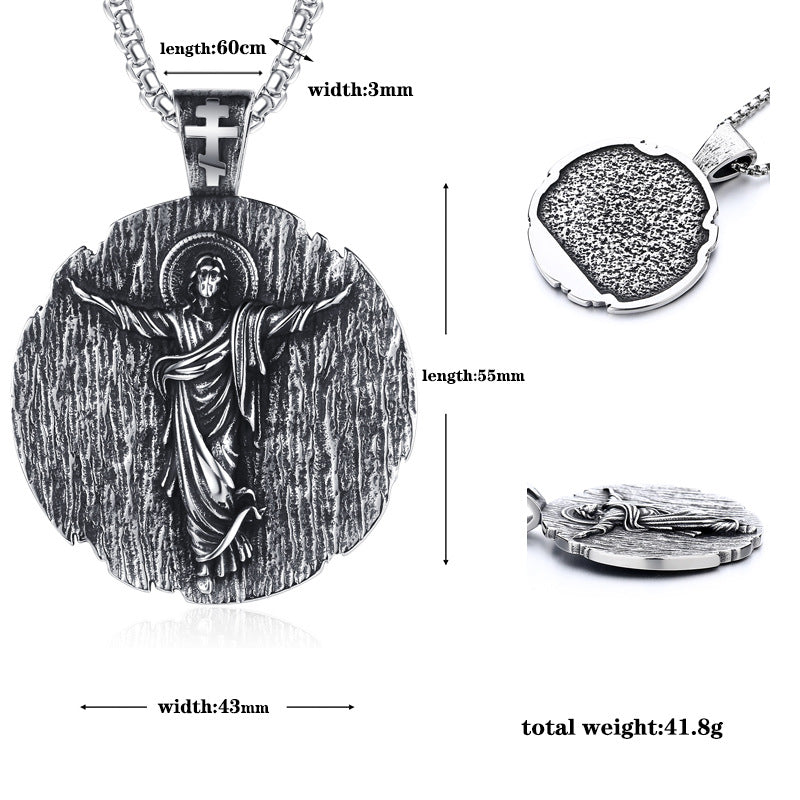 Titanium Steel Necklace – Elegant Religious Gift