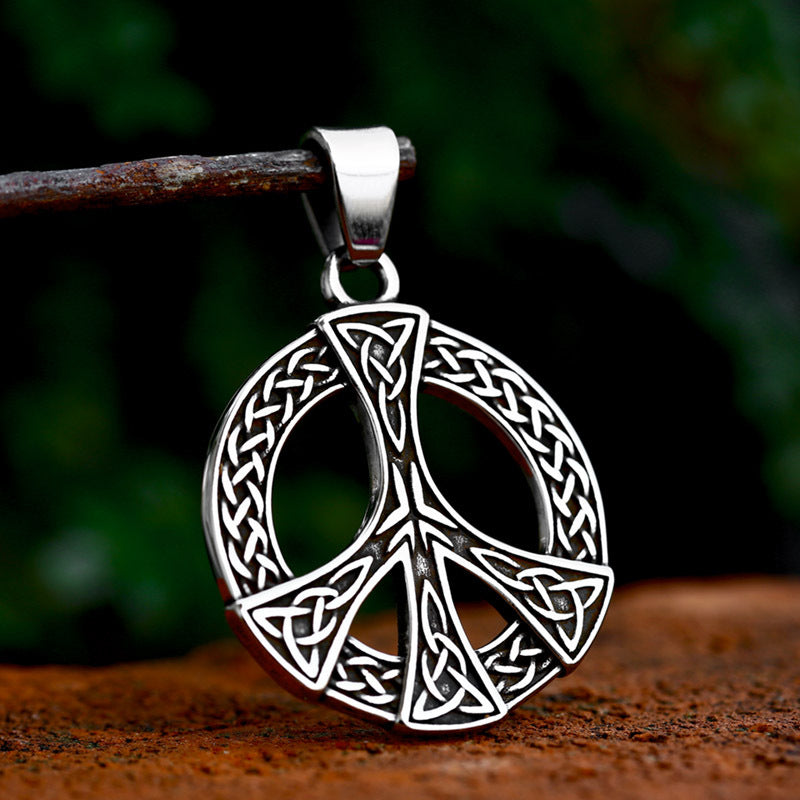 Nordic Viking Celtic Knot Titanium Steel Pendant for Men - Wholesale Retro Stainless Steel Design