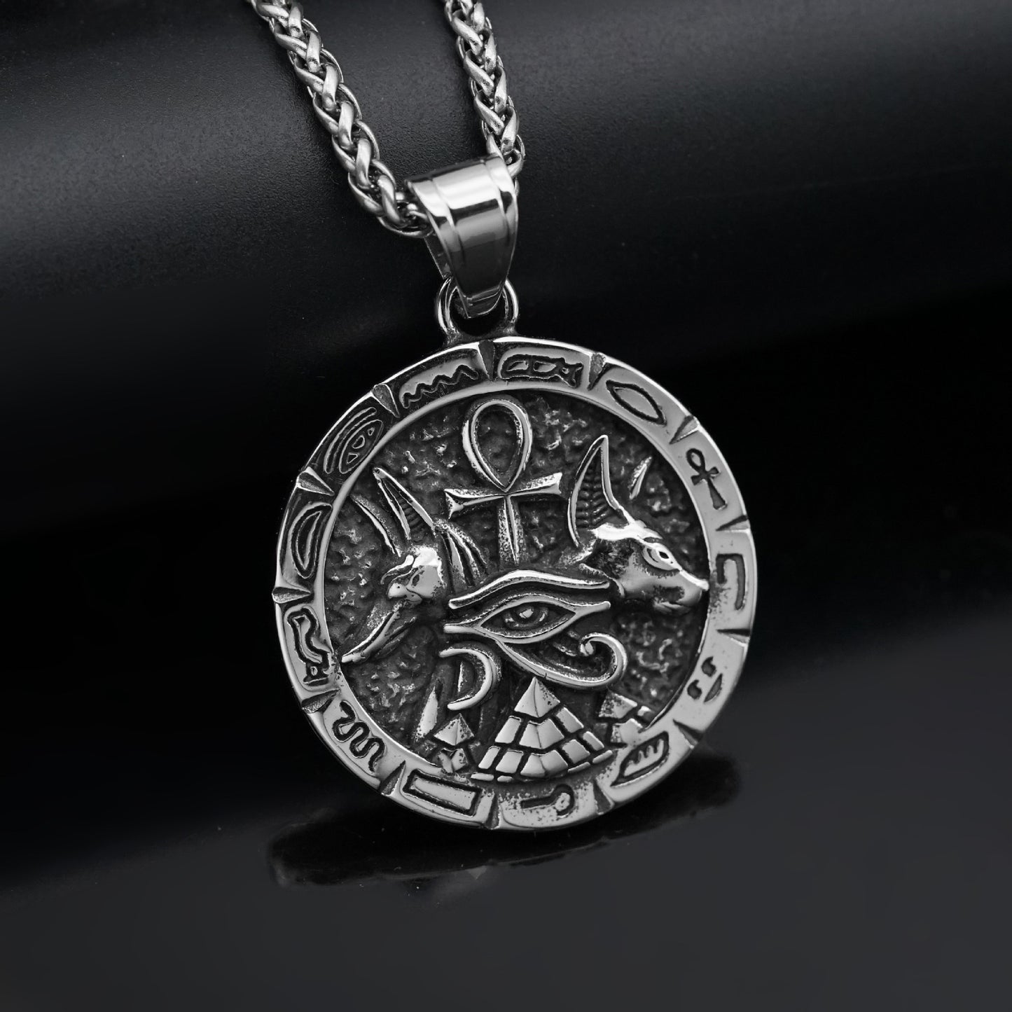 Steel Necklace – Vintage Ankh Cross Pendant