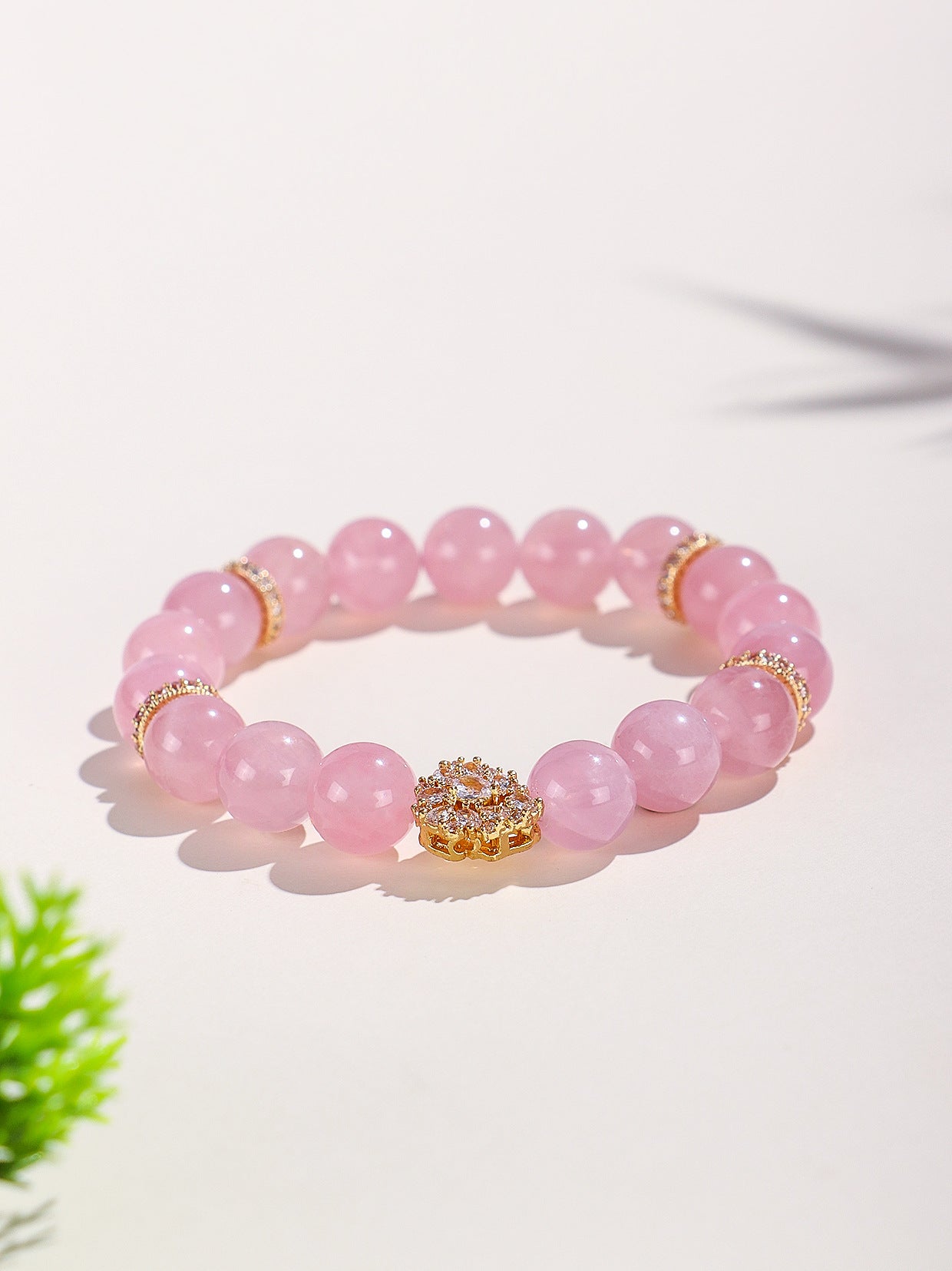 Planderful Fortune's Favor Bracelet – Elegant Pink Crystal Design