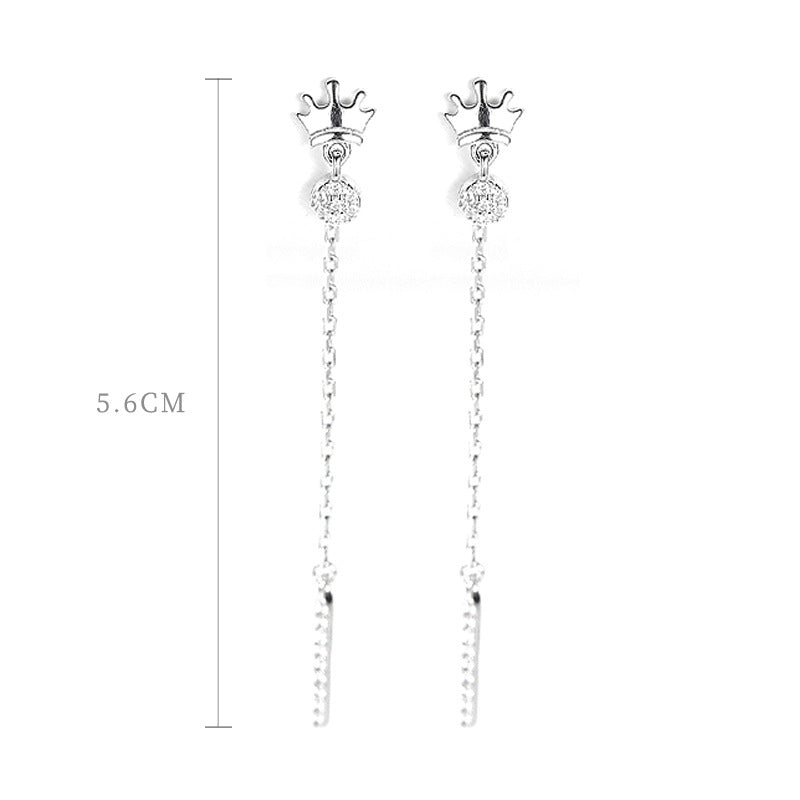 Crown Muse 925 Sterling Silver Women's Earrings