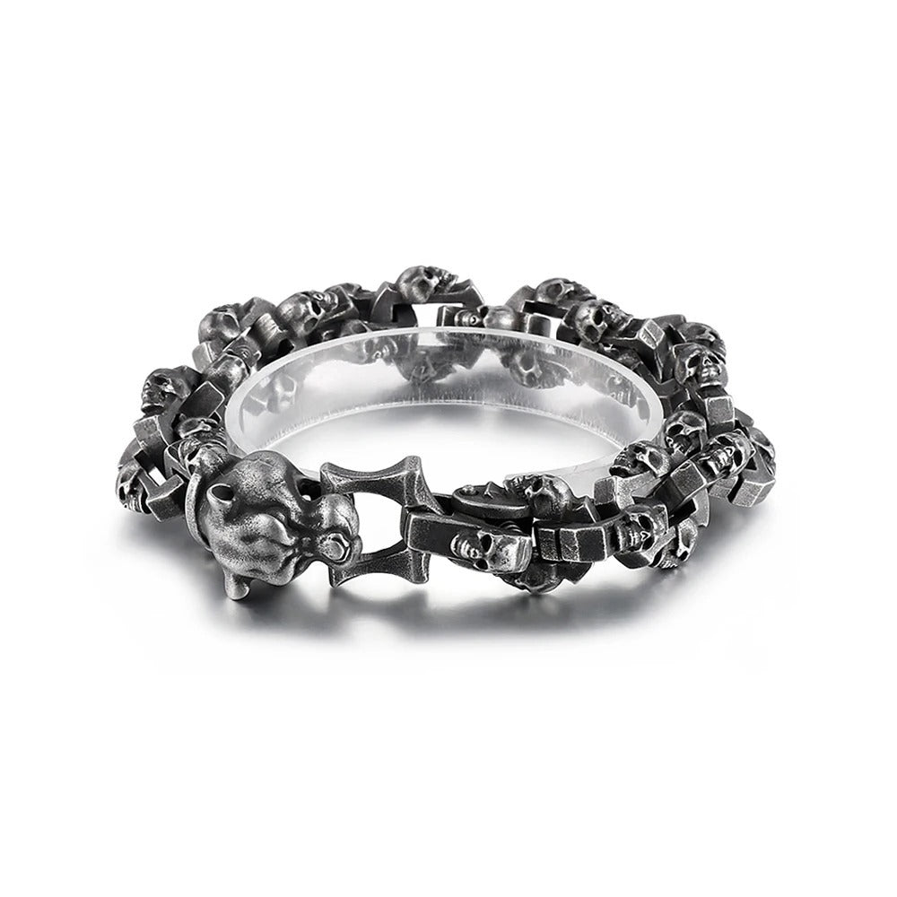 Vintage Skull Stainless Steel Men's Bracelet