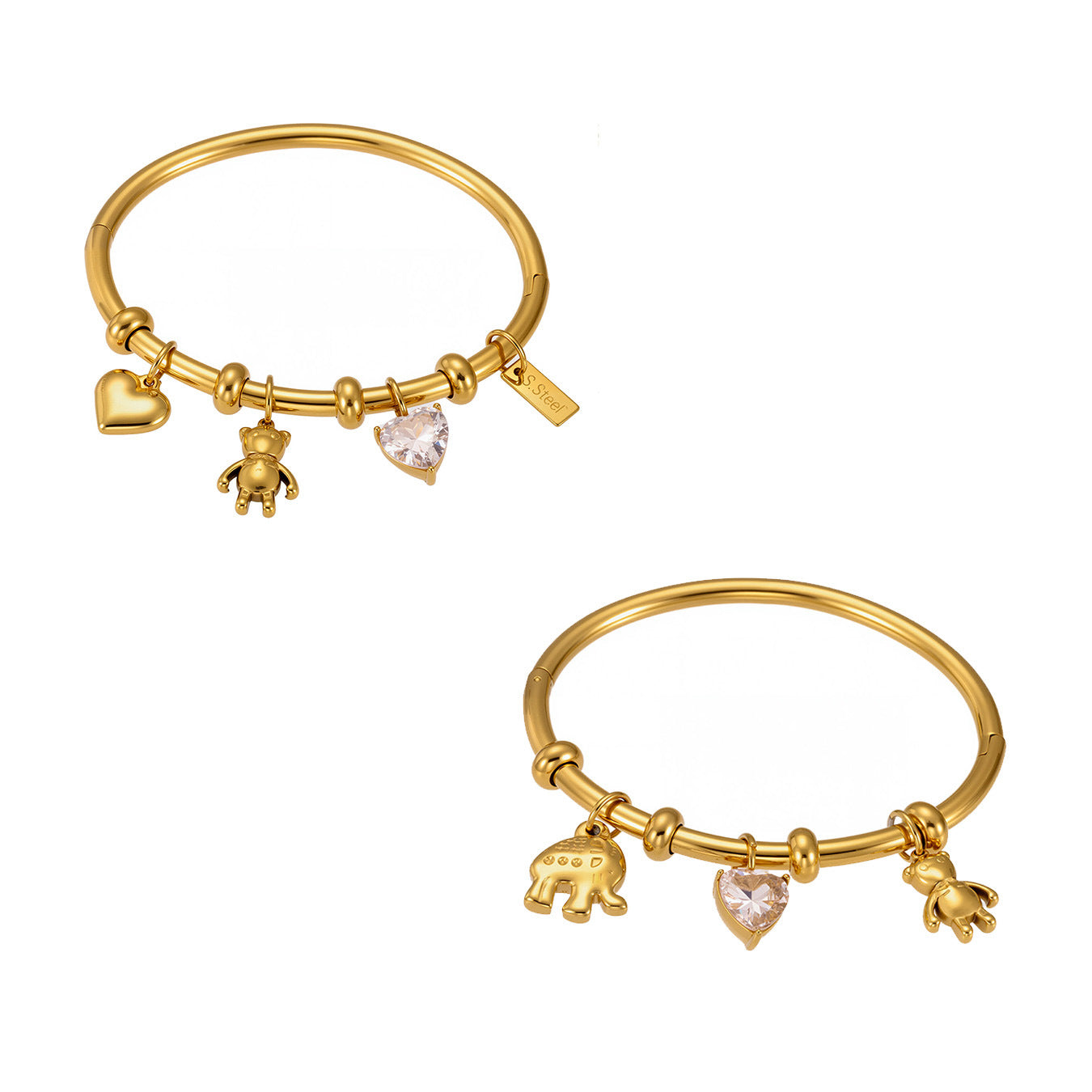 Planderful Geometric Bracelet Stainless Steel Gold Plated