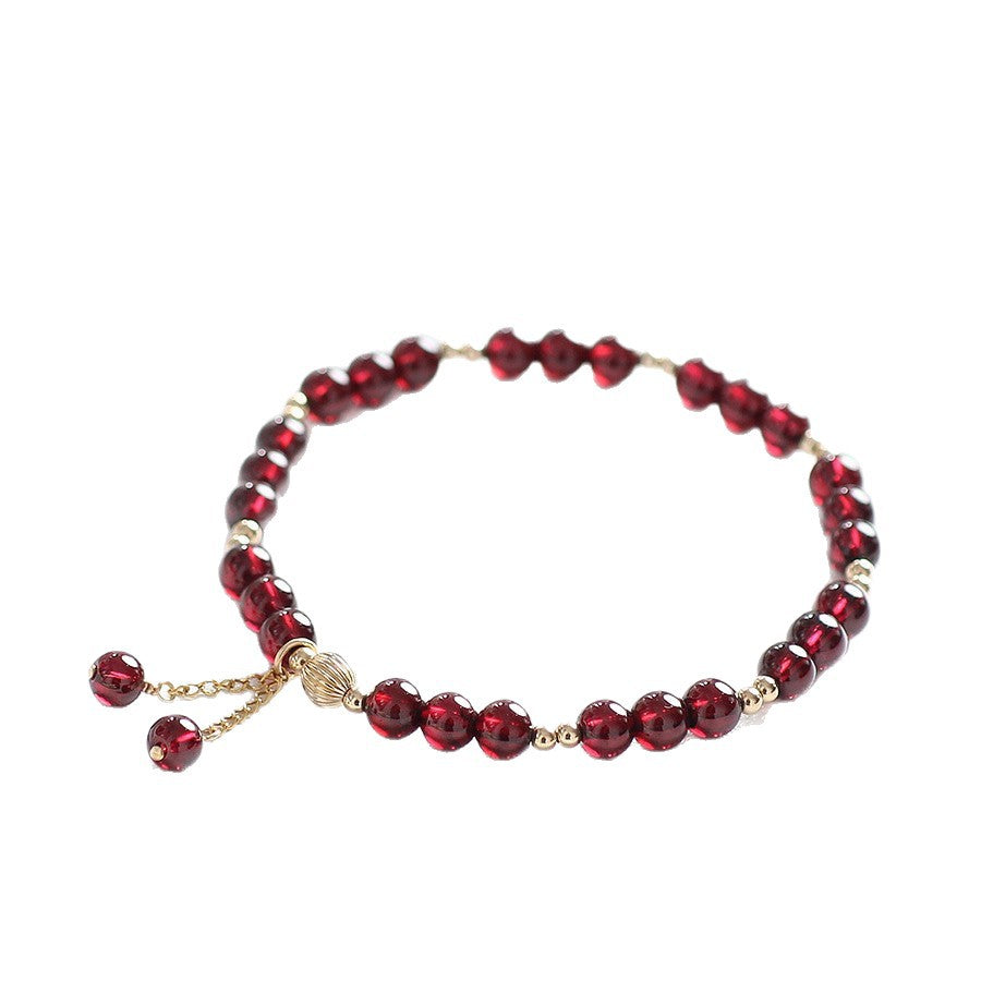 Garnet Crystal Bracelet