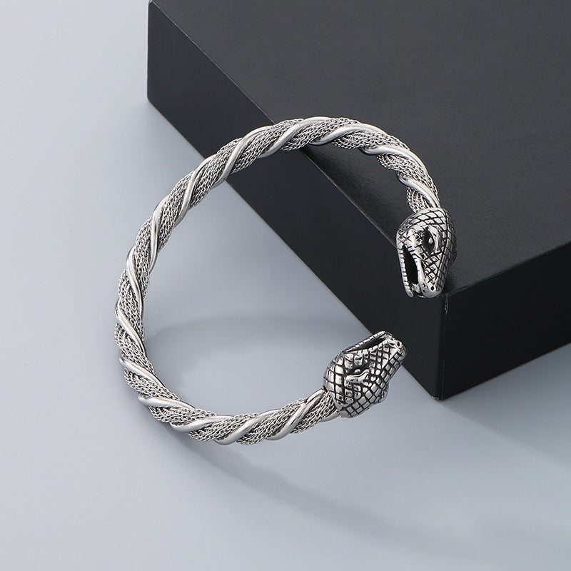 Planderful Snake Bracelet For Men Zircon Encrusted Premium