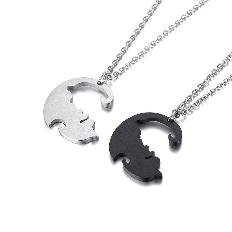 Black Stainless Steel Pendant Unisex