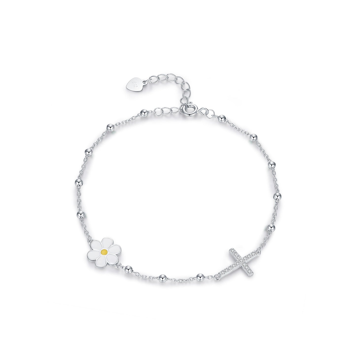 Planderful Everyday Genie Bracelet – Elegant Sterling Silver with Zircon Accents