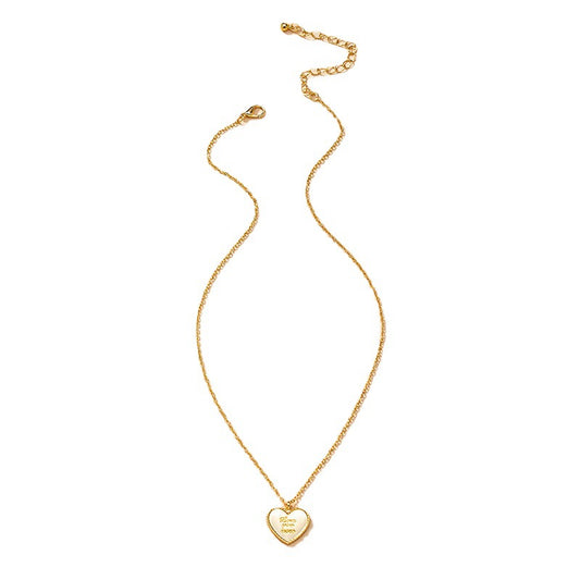 Heartfelt Love Inscription Necklace - Exquisite European and American Jewelry