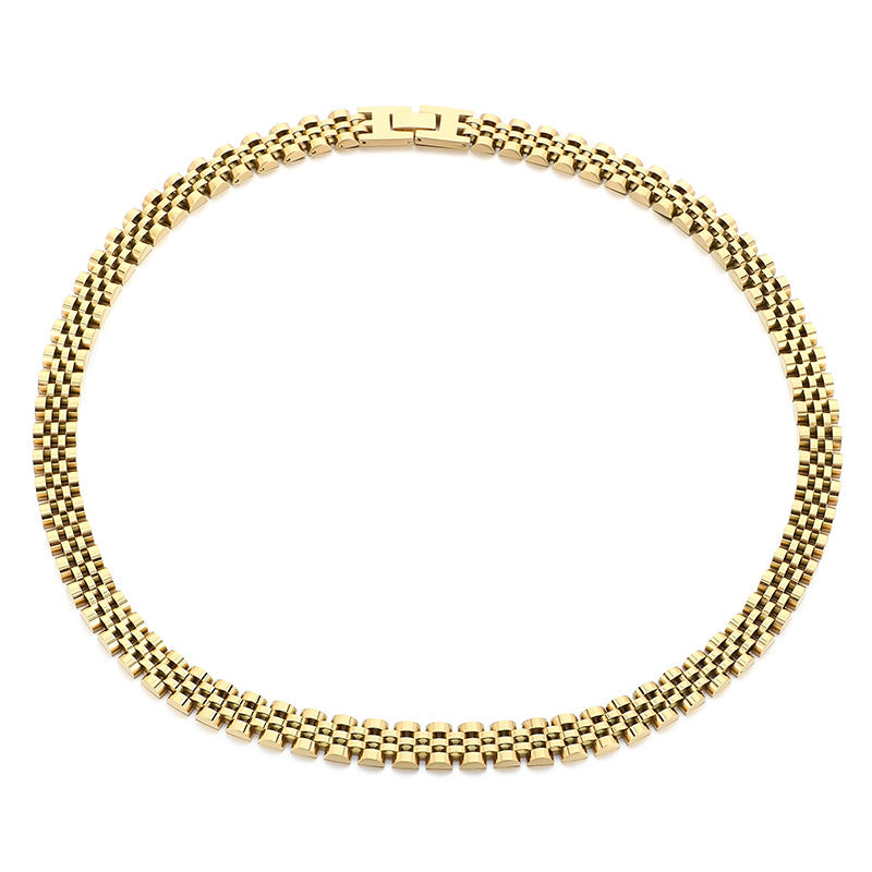 Planderful Glossy Hip Hop 10mm Five Row Chain For Men