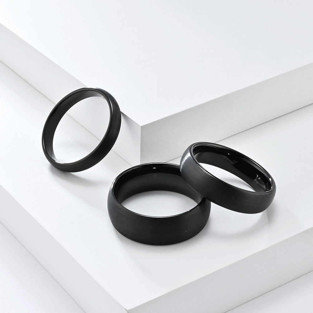 Tungsten Steel Matte Ring