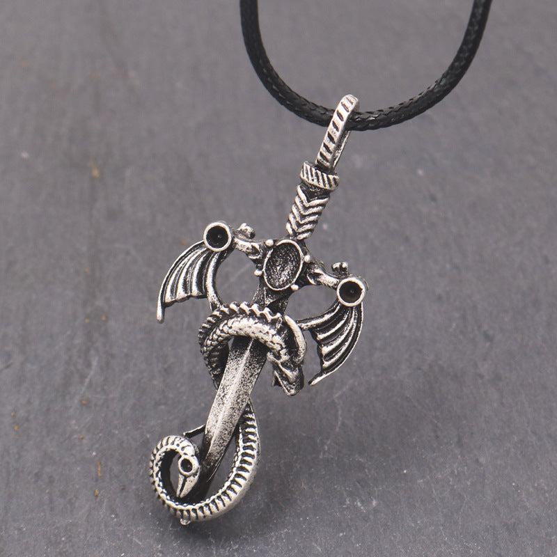 Planderful Dragon Sword Necklace For Men And Women Custom