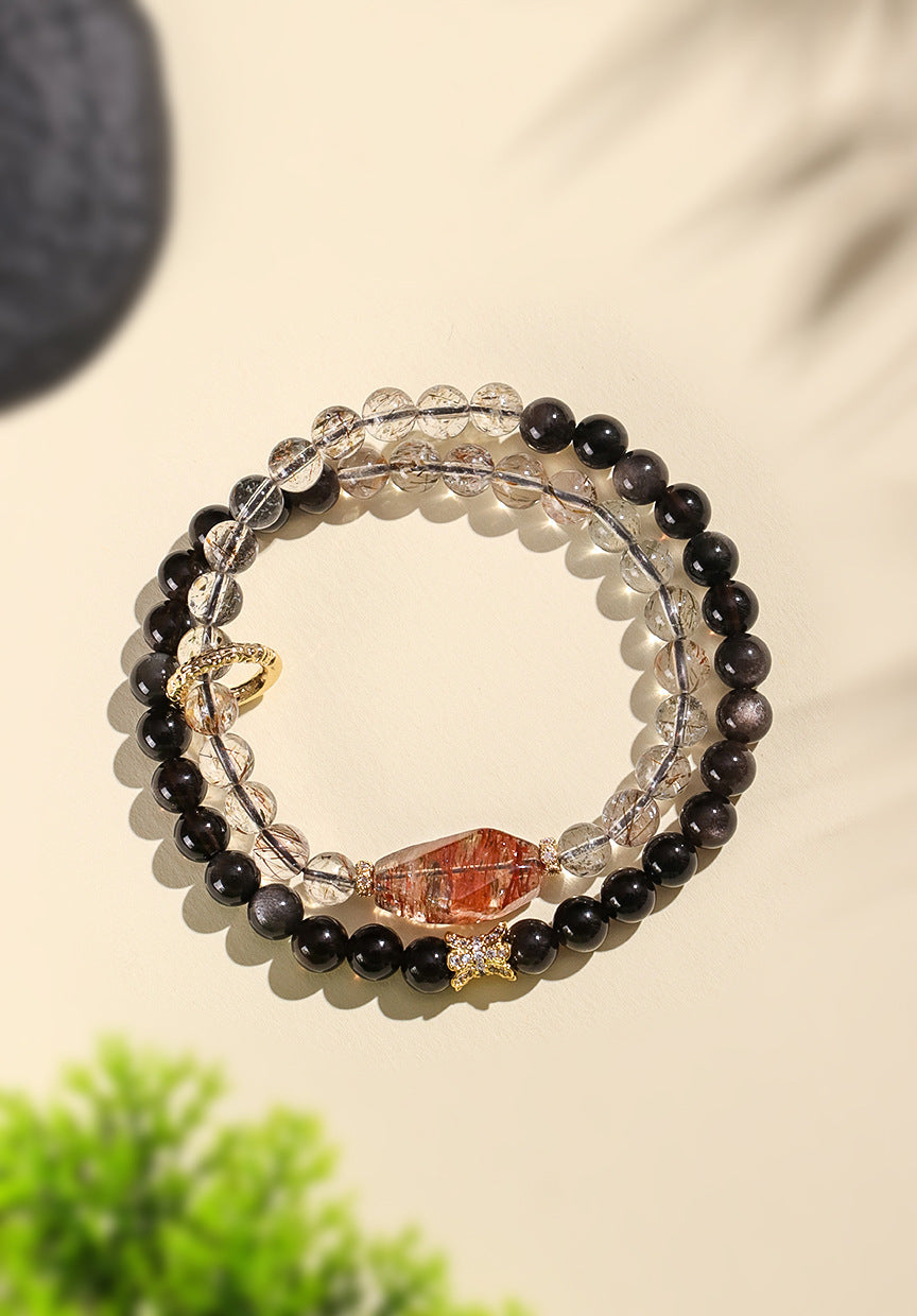 Planderful Fortune's Favor Bracelet – Elegant Crystal Beaded Design