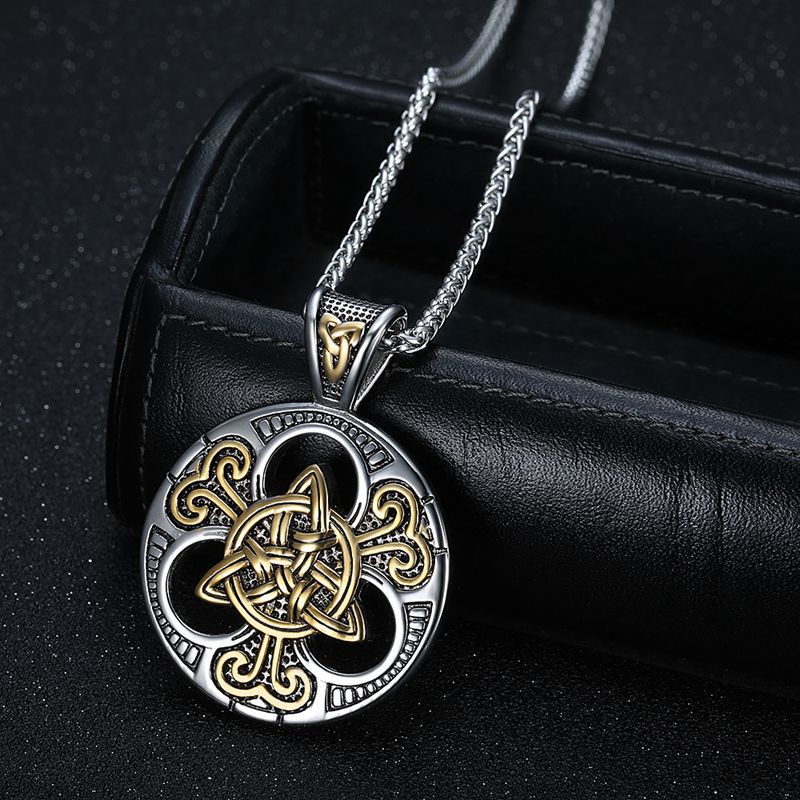 Viking Celtic Knot Stainless Steel Necklace By Planderful Everyday Genie For Men Gift