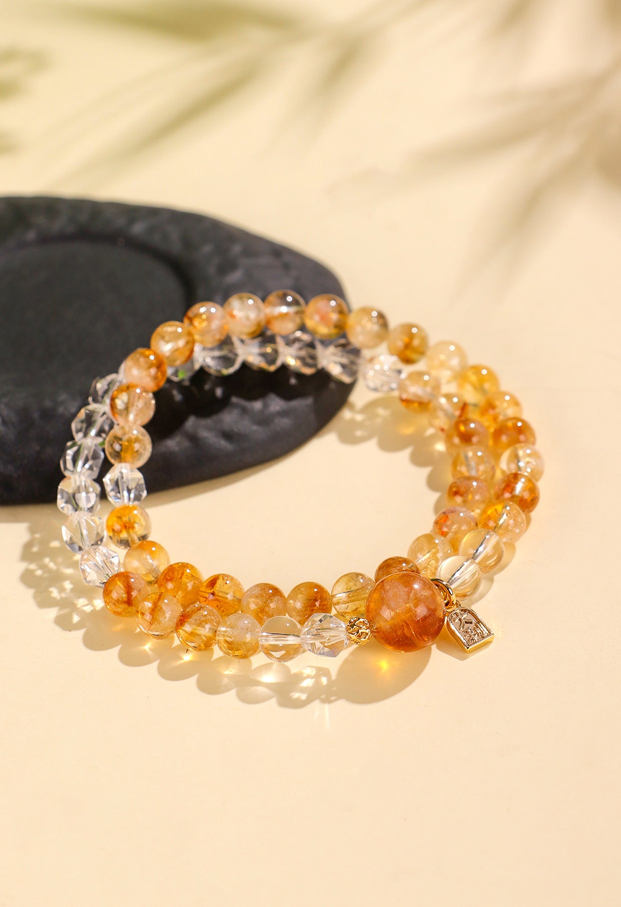 Planderful Fortune's Favor Bracelet – Natural Yellow Crystal for Good Luck
