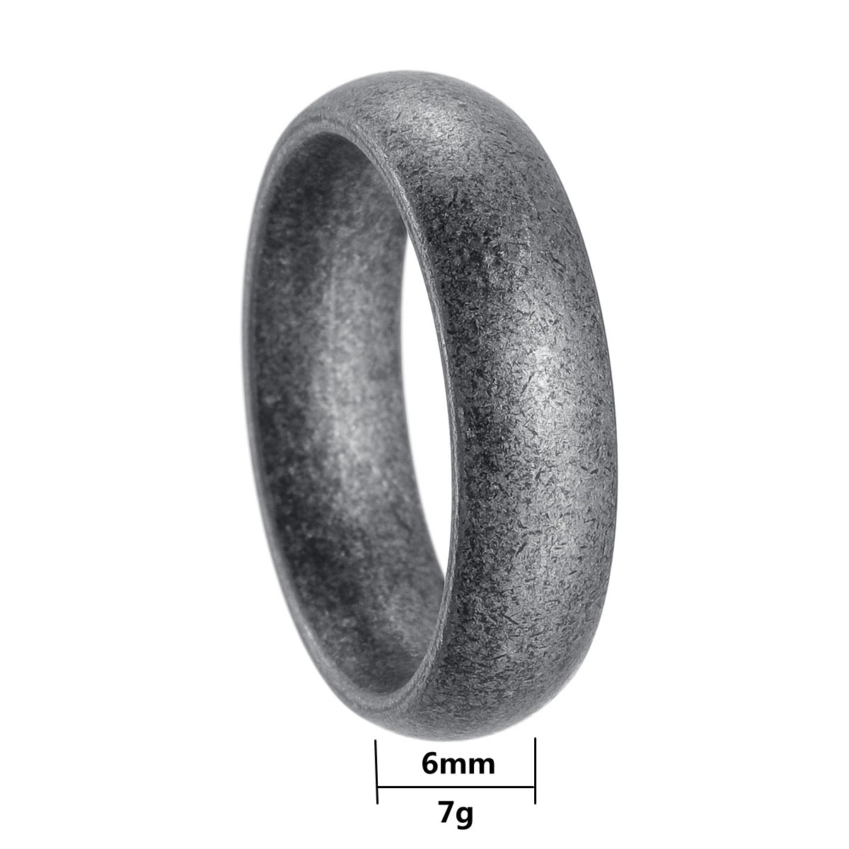 Planderful Stainless Steel Mens Ring 6mm Wide European American Style Timeless Unisex Jewelry