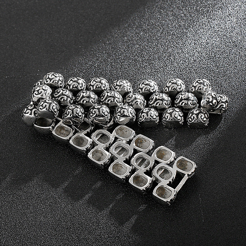 Stainless Steel Rough Men's Titanium Steel Bracelet
