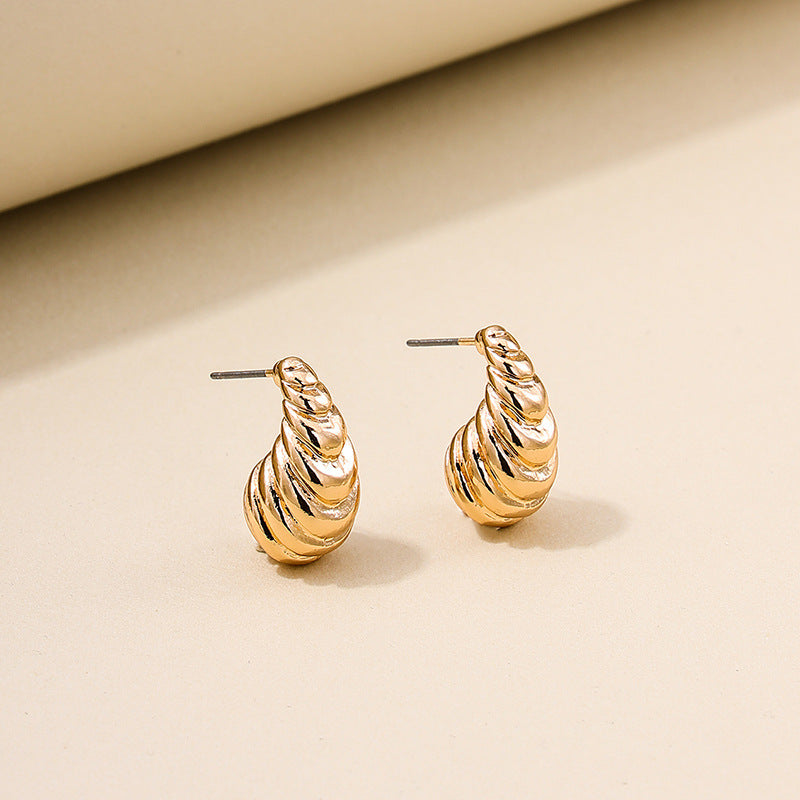 Spiral Metal Small Ladies Earrings - Vienna Verve Collection
