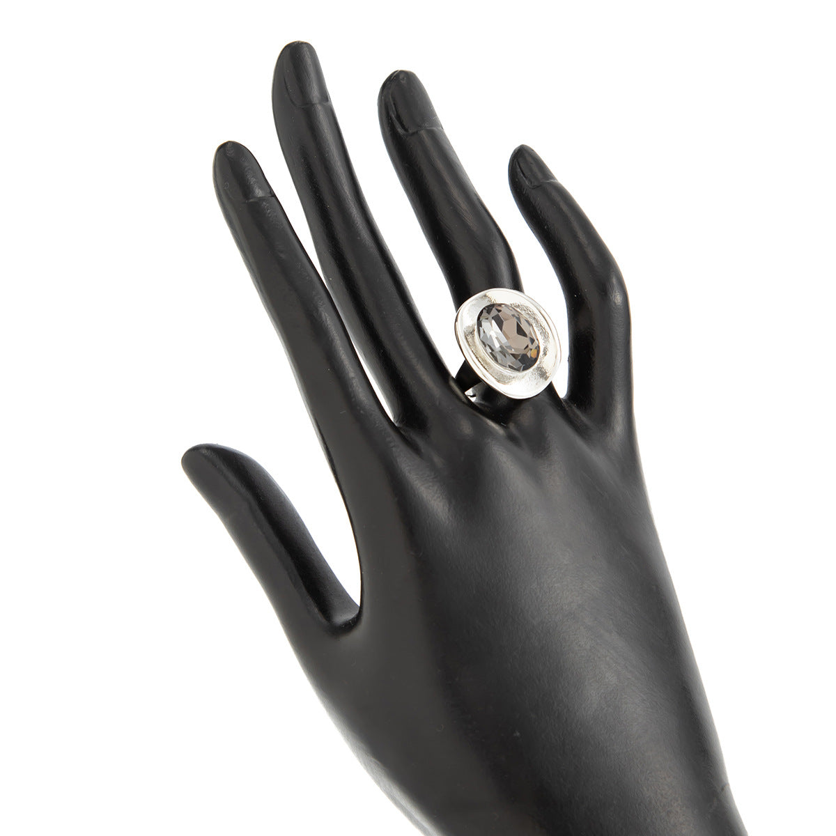 Planderful Zircon Ring Open Ring Pink Spice Girl Style For Bold Women Statement Hand Jewelry