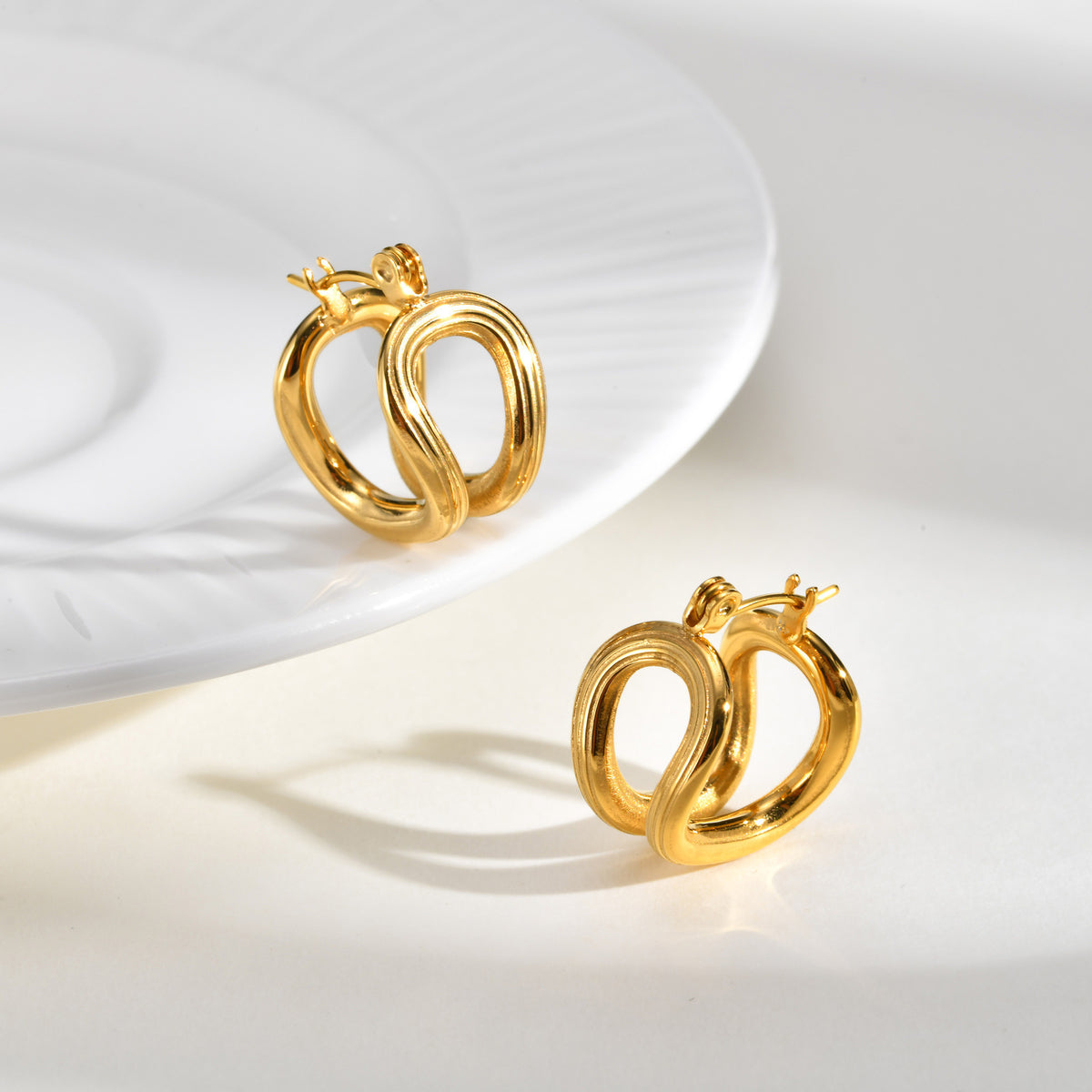 Modern Stainless Steel Earrings