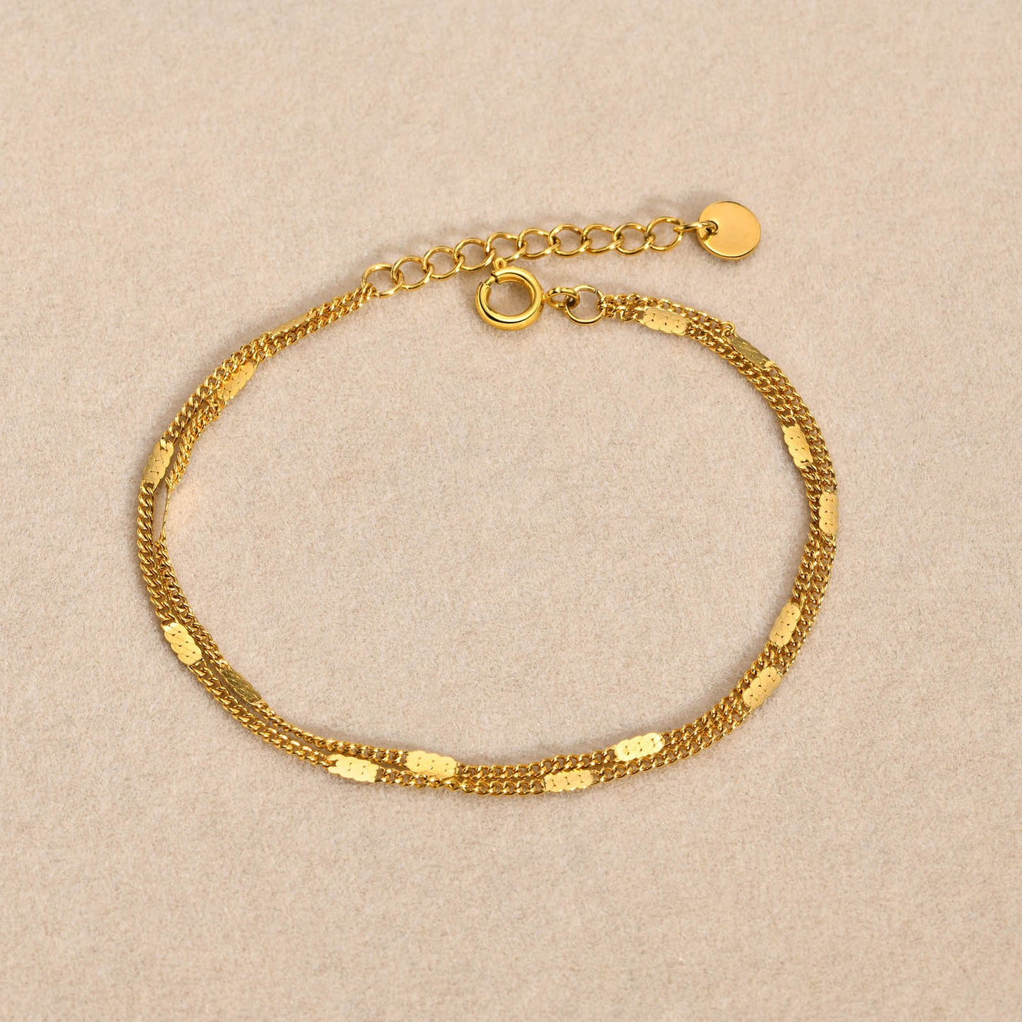 Stainless Steel Ladies Fashion Versatile Jewelry Wholesale Gold