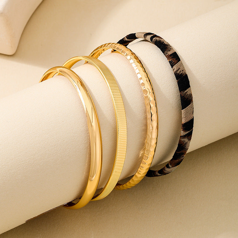 Planderful Vienna Verve Bracelet Set – Stylish Retro Metal Design
