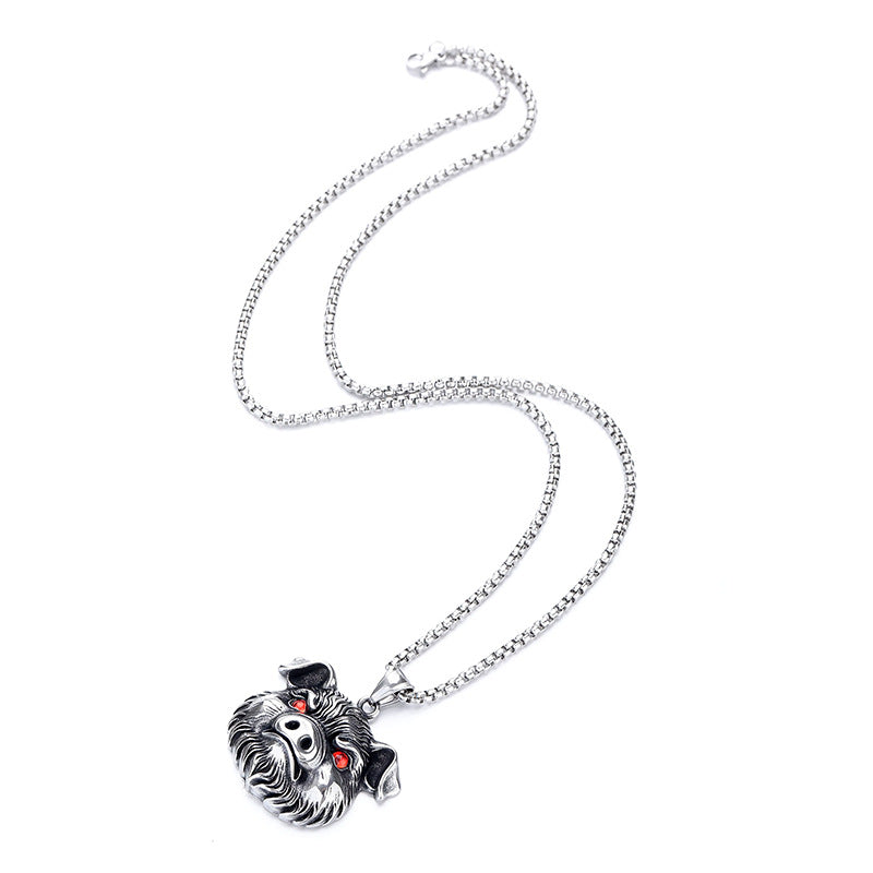 Vintage Zodiac Stainless Steel Men's Pendant Necklace