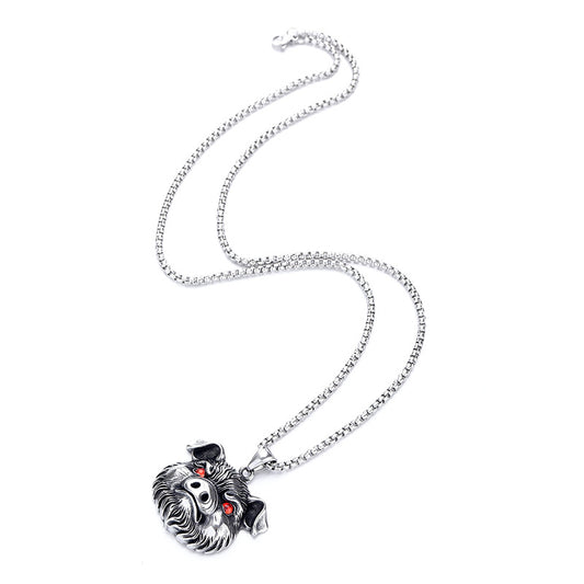 Vintage Zodiac Stainless Steel Men's Pendant Necklace