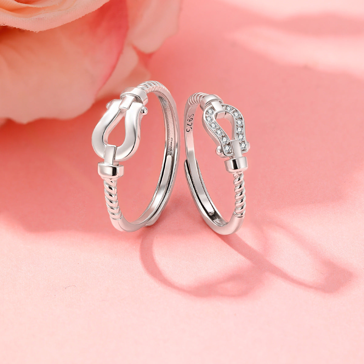 Horse Horseshoe S925 Sterling Silver Ring