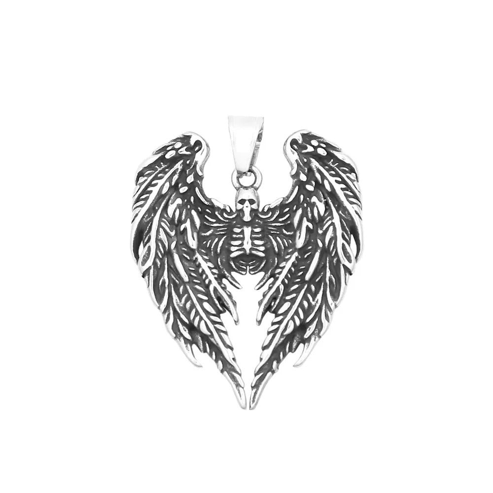Skull Viking Stainless Steel Men's Pendant Necklace