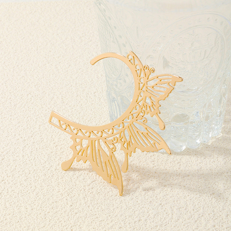 Butterfly Charm Metal Earrings - Planderful Vienna Verve Collection