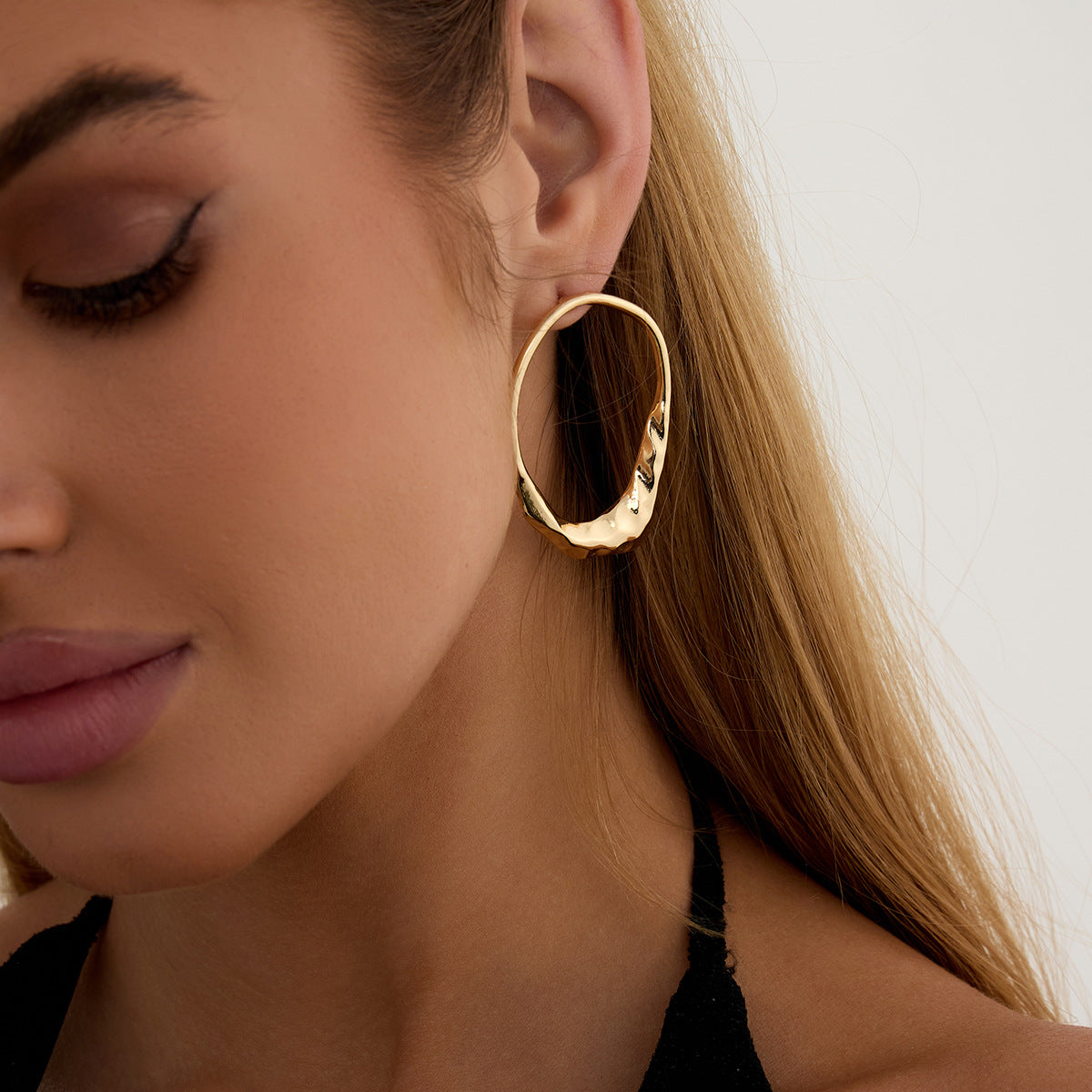 Snake Shaped Exaggerated Long Twist Earrings Planderful Vienna Verve For Women Hollow Geometric Statement